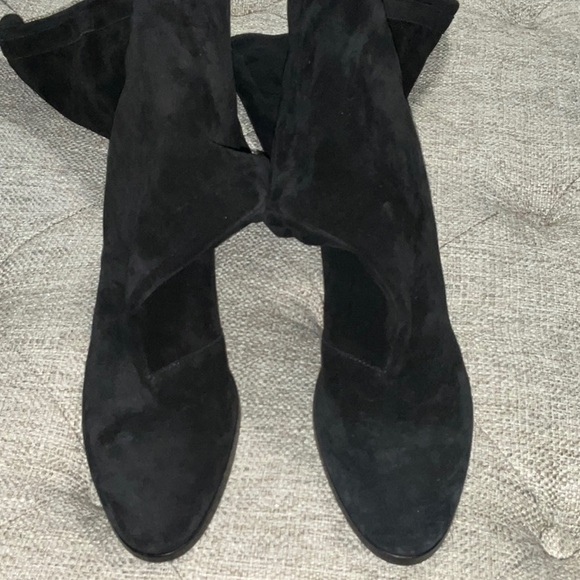 Vince Black Suede Knee-High Women's Boots - Picture 2 of 3